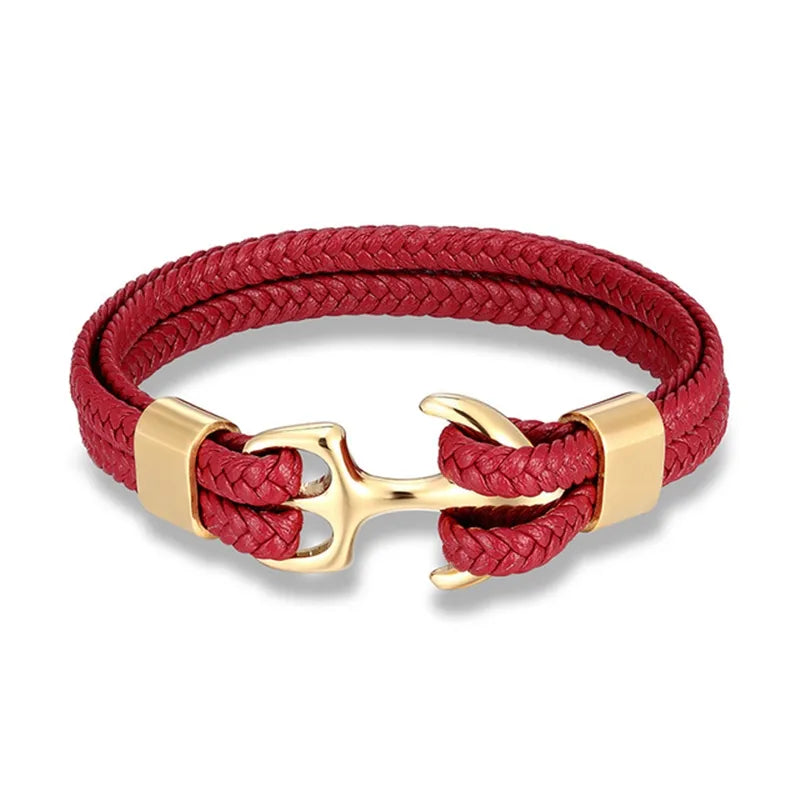 Nautical Collection | Men's Leather Bracelet with Unique Anchor Design | Stylish Accessory for Any Occasion 6