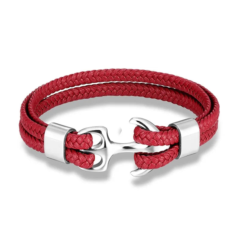 Nautical Collection | Men's Leather Bracelet with Unique Anchor Design | Stylish Accessory for Any Occasion 7
