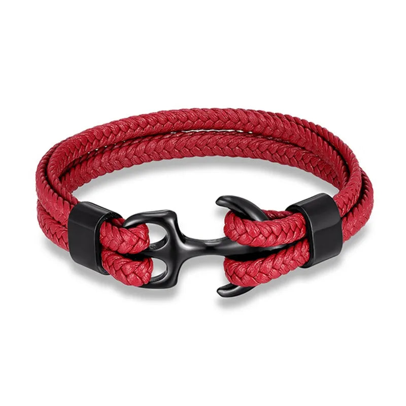 Nautical Collection | Men's Leather Bracelet with Unique Anchor Design | Stylish Accessory for Any Occasion 8