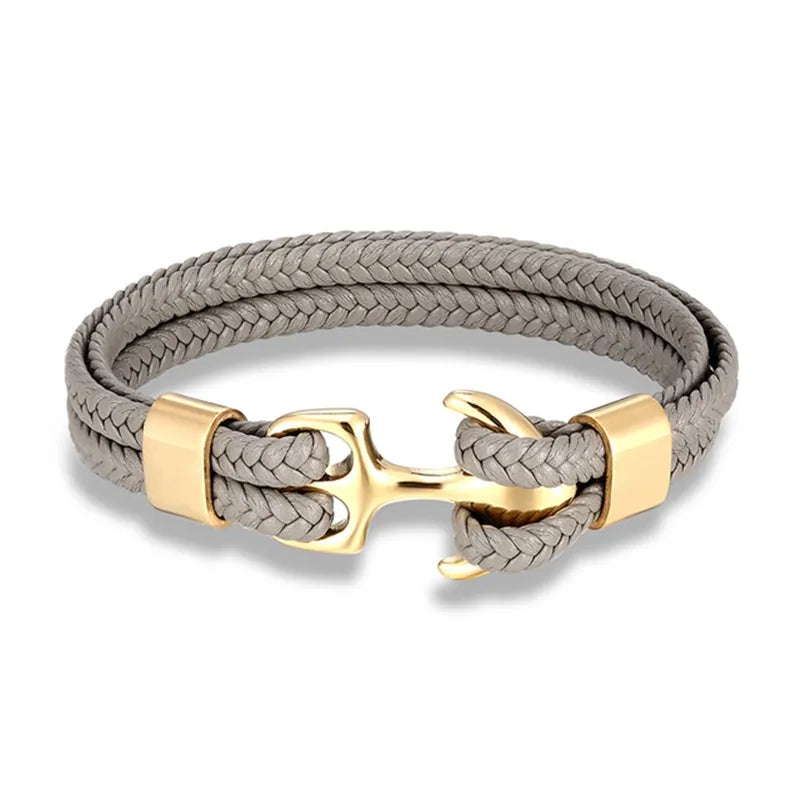 Nautical Collection | Men's Leather Bracelet with Unique Anchor Design | Stylish Accessory for Any Occasion 9