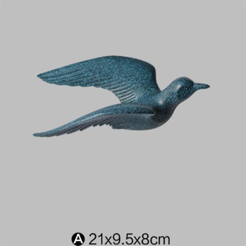 Nautical Seagull Wall Art | Intricate Resin Decoration for Elegant Home Decor 0