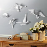 Nautical Seagull Wall Art | Intricate Resin Decoration for Elegant Home Decor 1