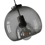 NebulaGlass | Sophisticated Smoke Gray Glass Pendant Light Fixture 6