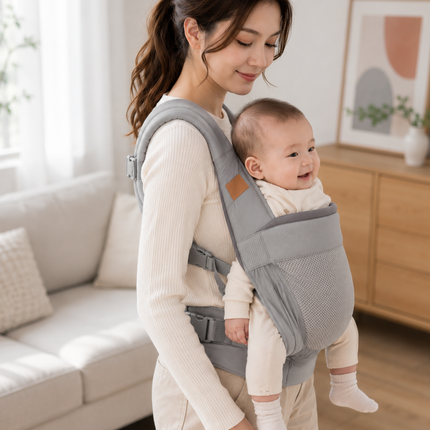 Baby Carriers for Newborns, Toddler Carrier for Hands Free Front and Hip Carry
