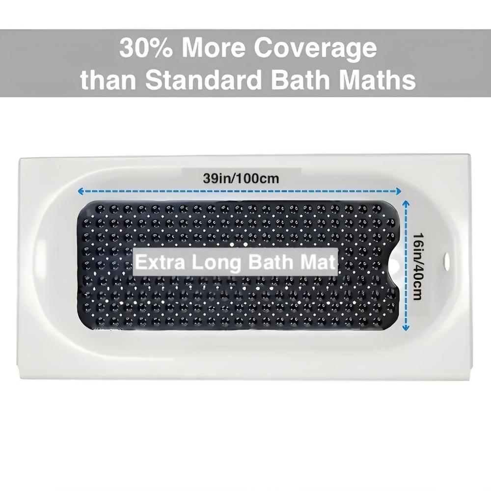 Non-Slip Bathtub Mat with 200 Suction Cups | Durable Safety Solution for Elderly and Kids 4