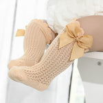 Nora Luxe | Cotton Baby Socks with Big Bow for Comfort & Style | Perfect for Little Princesses 1