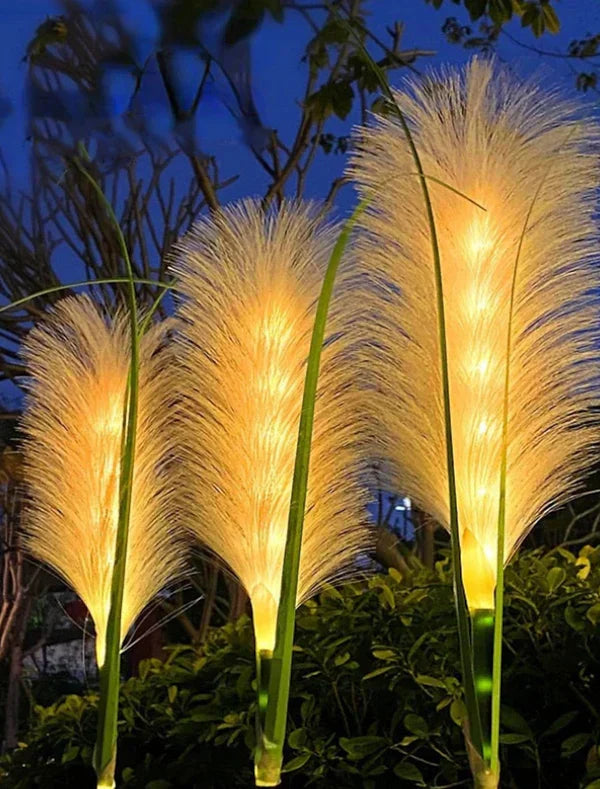 Nora Luxe | Decorative Wicker Garden Lighting with Realistic Design | Enhance Outdoor Ambiance 0