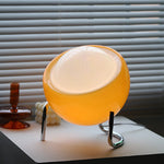 Nora Luxe | Retro Glass Table Lamp with Soft LED Lighting | Stylish Night Light for Cozy Ambiance 1