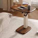 NordicElegance | Stylish Adjustable Saddle Leather Side Table 10