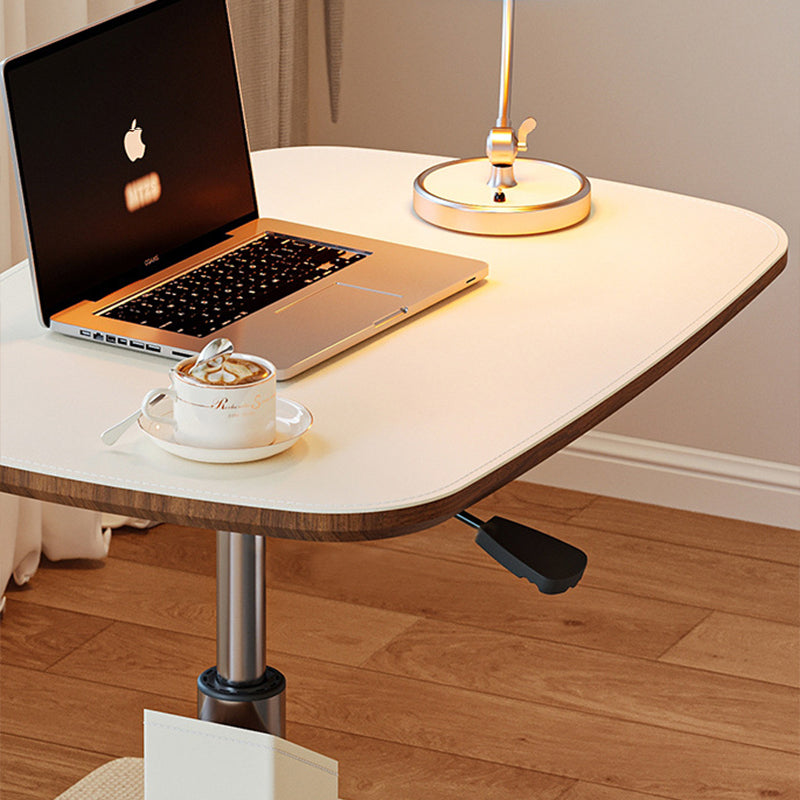NordicElegance | Stylish Adjustable Saddle Leather Side Table 4