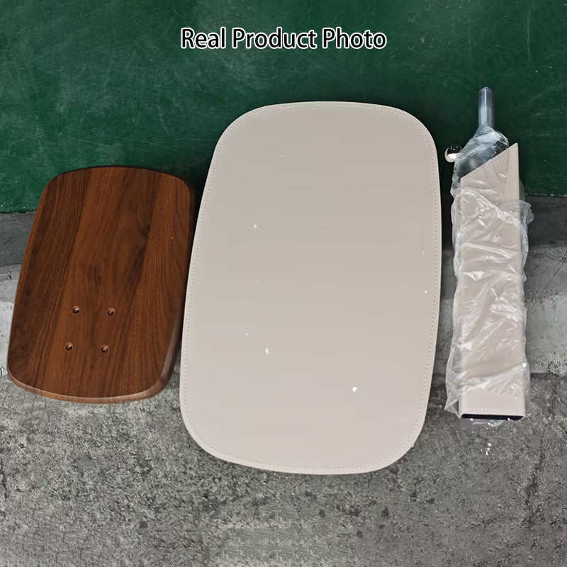 NordicElegance | Stylish Adjustable Saddle Leather Side Table 7