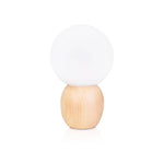 NordicGlow | Elegant Modern Wood and Glass Table Lamp 8
