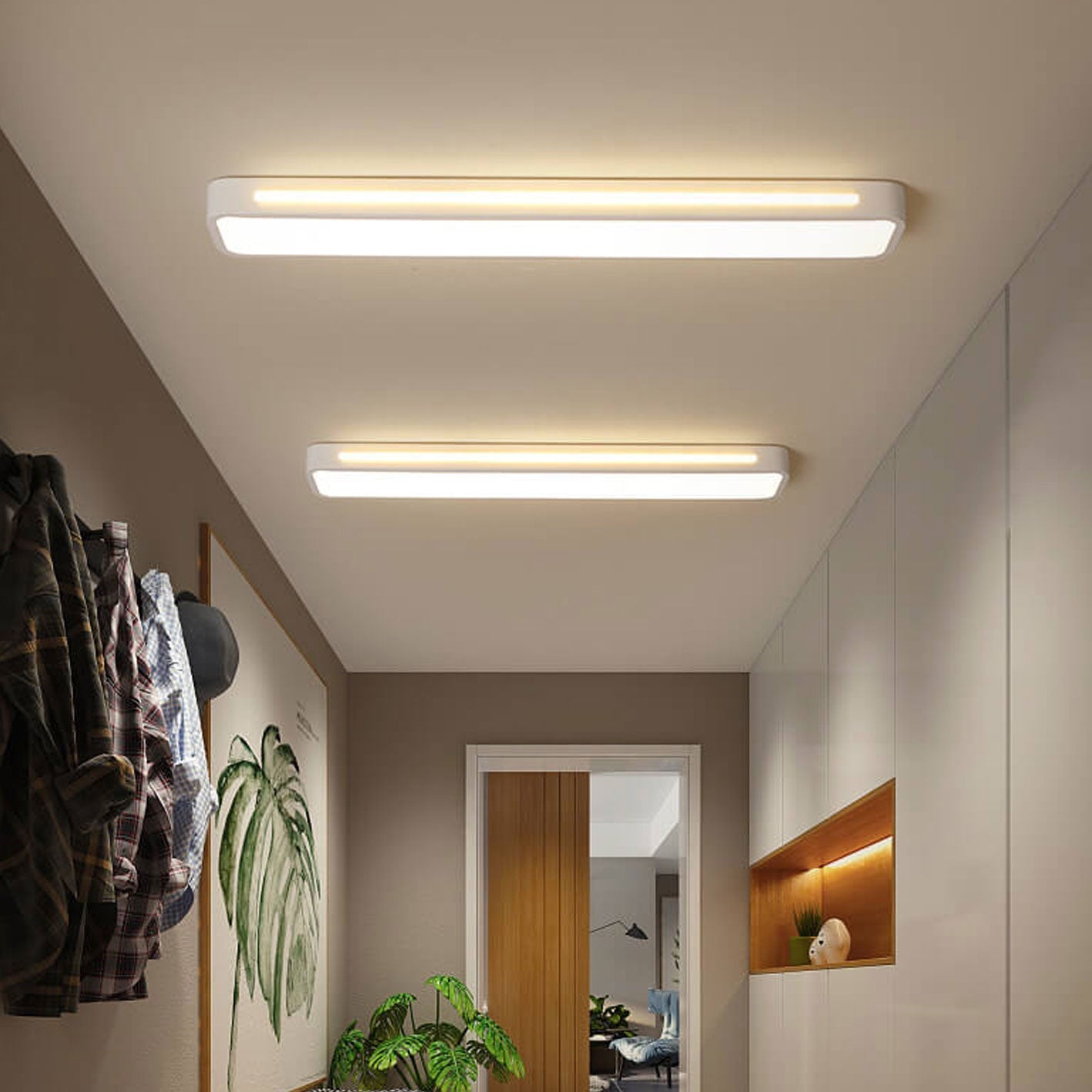 NordicGlow | Sleek Modern LED Flush Mount Ceiling Light Fixture 9