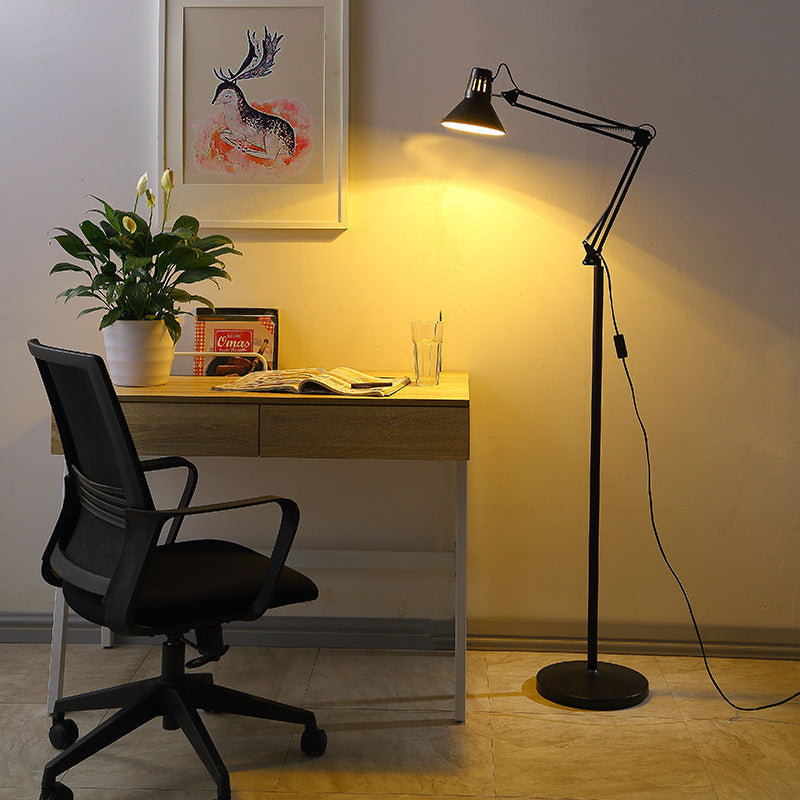 NordicGlow | Stylish Modern Iron Retractable Floor Lamp for Bedroom 0