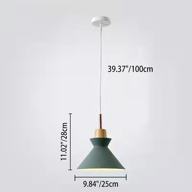 NordicOak | Elegant Modern Bell Cone Dome Pendant Light Fixture 5