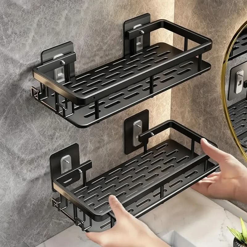 NordicShelf | Adhesive Bathroom Shelf with Stylish Scandinavian Design | Easy Installation for Organized Bathroom Storage 14