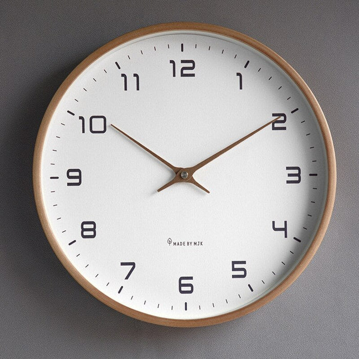 NordicTimber | Wooden Wall Clock with Natural Finish | Stylish Decor for Modern Interiors 0