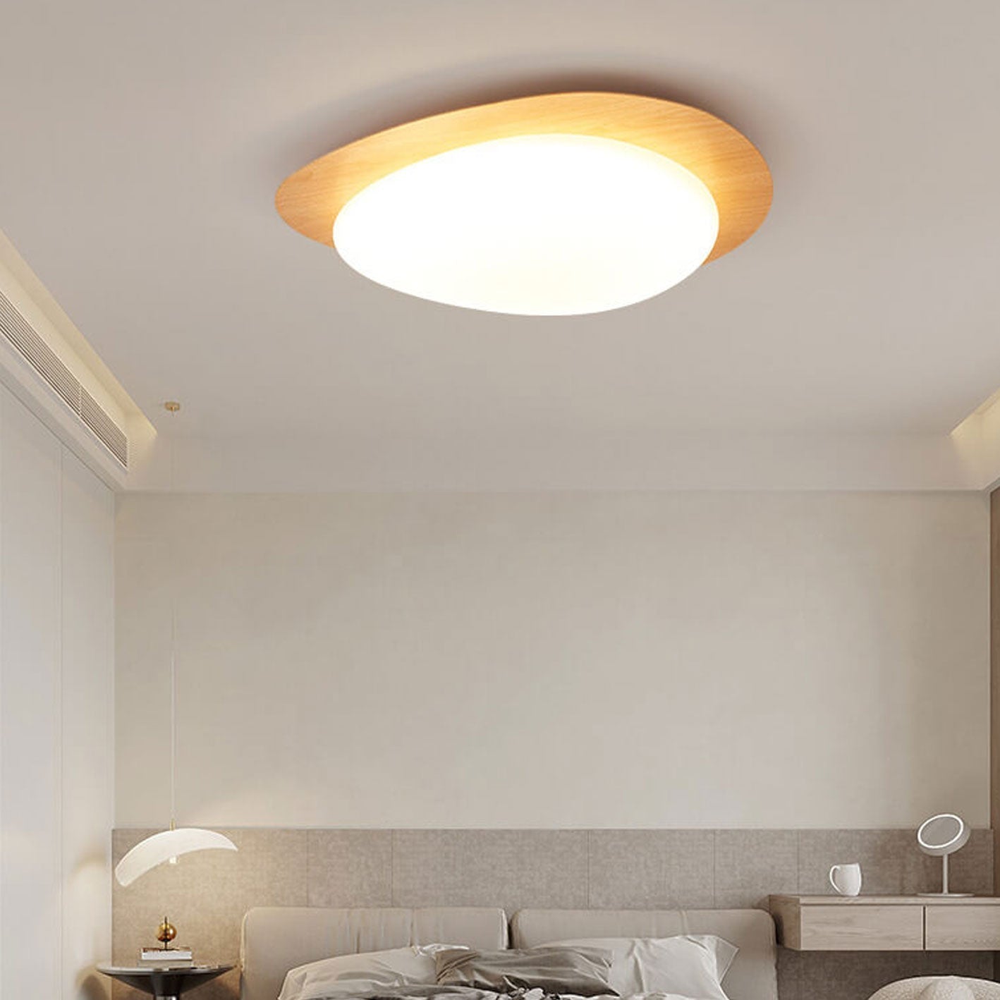 NordicWood | Modern Elegant LED Flush Mount Ceiling Light Fixture 10