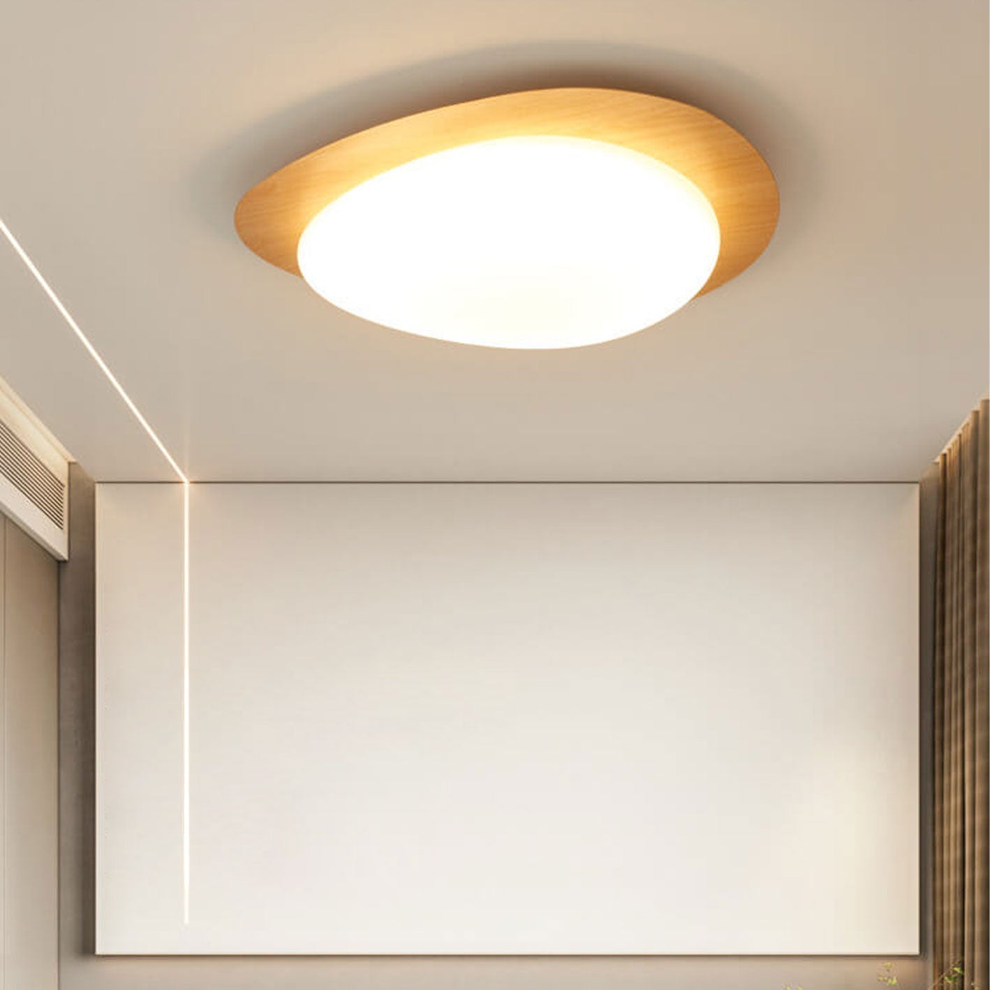 NordicWood | Modern Elegant LED Flush Mount Ceiling Light Fixture 12