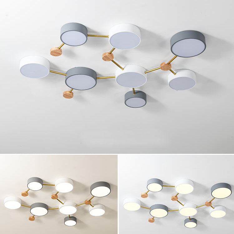 NordicWood | Sleek Modern Flush Mount Ceiling Light Fixture 4