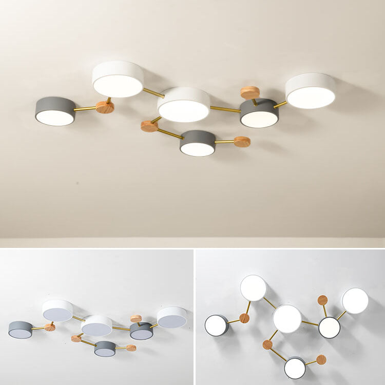 NordicWood | Sleek Modern Flush Mount Ceiling Light Fixture 6