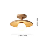 NordicWood | Stylish Elegant Wooden Semi-Flush Mount Ceiling Light 4