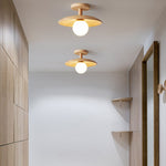 NordicWood | Stylish Elegant Wooden Semi-Flush Mount Ceiling Light 8