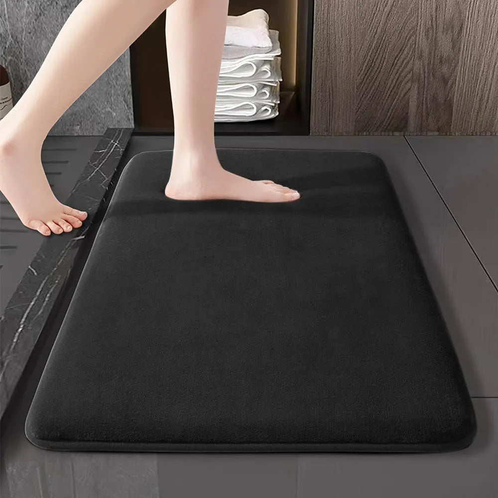 Nordic Bath Mat | Ultra Absorbent Shower Mat with Anti-Slip Design | Soft Velvet for Comfort 7