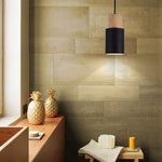 Nordic Macaron | Cylinder Pendant Light with Adjustable Height & Wood Accents | Modern Minimalist Design for Warm Illumination 8