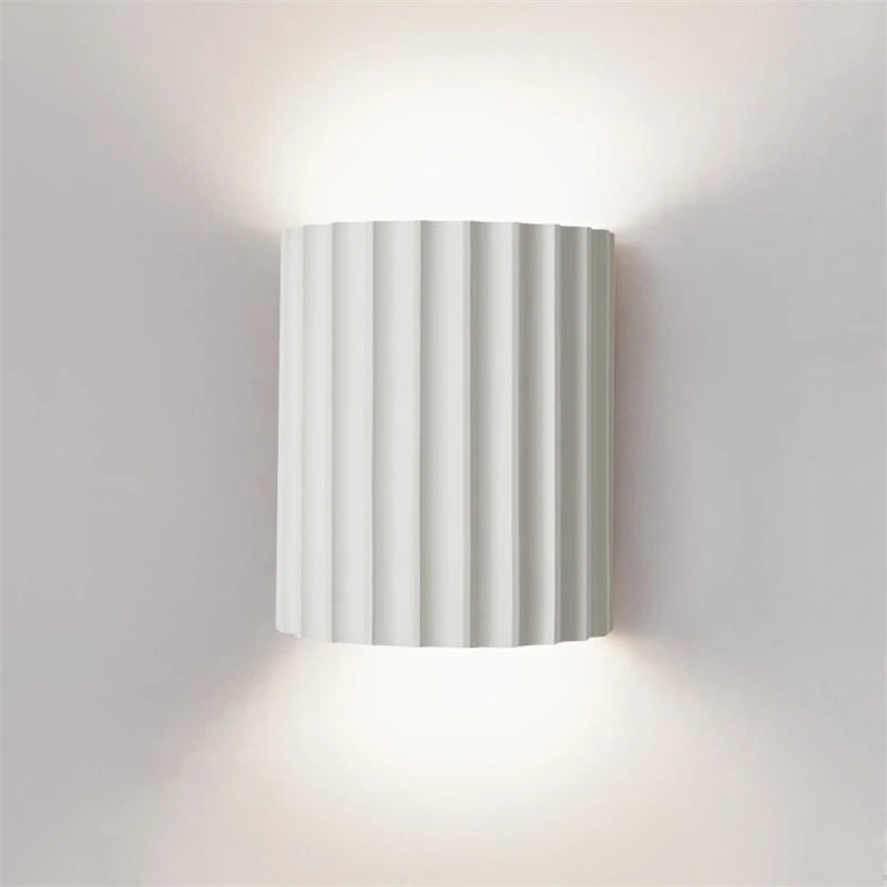 Nordic Modern Wall Lamp with Ribbed Design | Ambient Lighting for Stylish Interiors 0