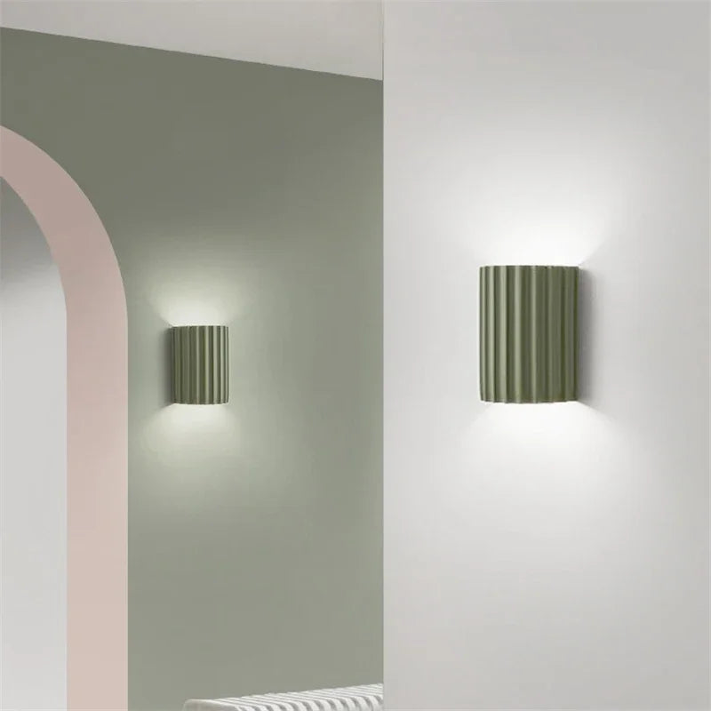 Nordic Modern Wall Lamp with Ribbed Design | Ambient Lighting for Stylish Interiors 4