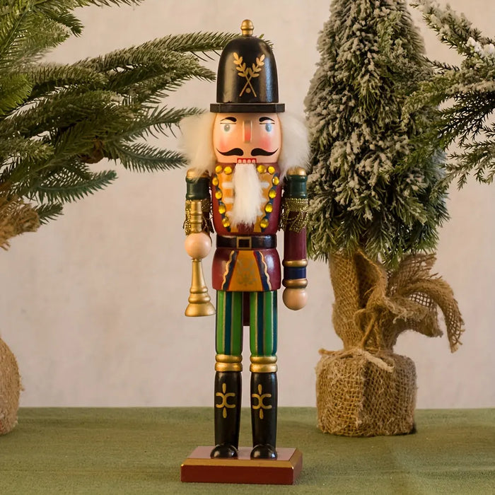 NutcrackerJoy | Wooden Nutcracker Soldier Decoration with Timeless Design | Festive Christmas Decor for Holiday Cheer 0