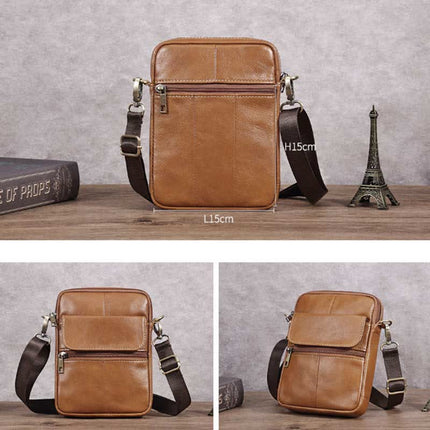 Crossbody Bag for Men, Leather Sling Bag for Phone and Cards – image 11