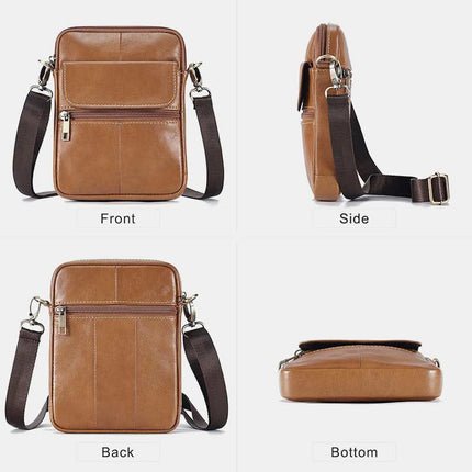 Crossbody Bag for Men, Leather Sling Bag for Phone and Cards – image 13