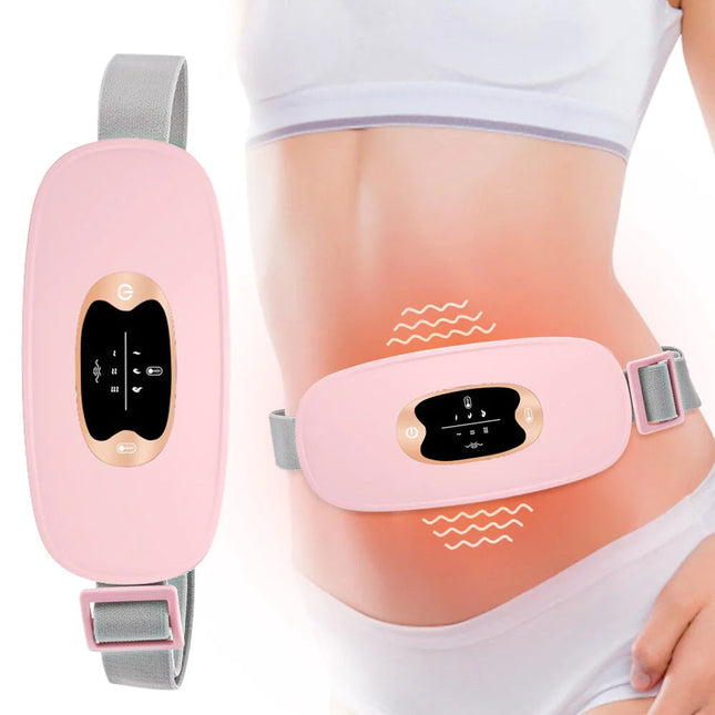 Heating Pad for Menstrual Cramps, Portable Menstrual Heating Pad with Vibration Massage, Electric Heating Pad for Cramps