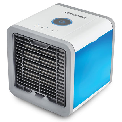 Portable Air Cooler, Mini Air Conditioner with Humidifier, Evaporative Cooler with Ice Tank, USB Desk Fan