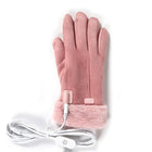 Heated Gloves for Women, Rechargeable Heated Gloves with 3 Heat Settings, Touchscreen Winter Gloves for Women and Girls