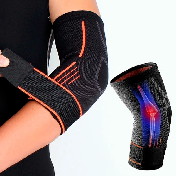 Elbow Compression Sleeve, Breathable Elbow Support Sleeve with Adjustable Strap, Elbow Bandage for Mobility