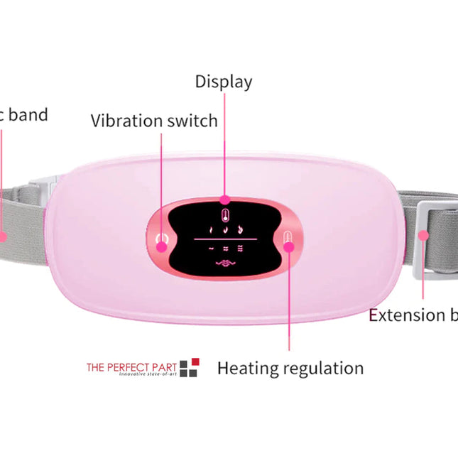 Heating Pad for Menstrual Cramps, Portable Menstrual Heating Pad with Vibration Massage