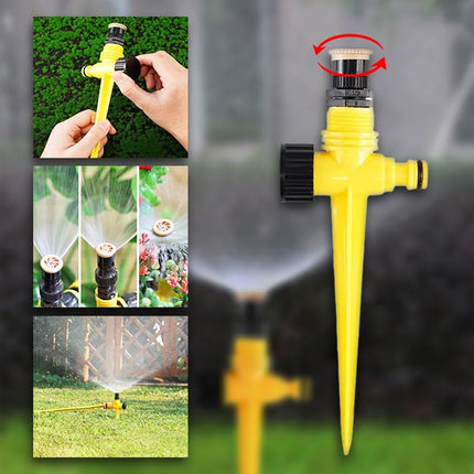 Lawn Sprinkler 360 Degree, Garden Sprinkler with Adjustable Spray