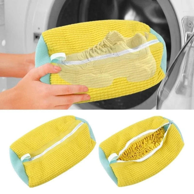 Mesh Laundry Bag for Shoes, Zippered Shoe Wash Bag for Washing Machine