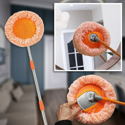 Round Rotating Floor Mop with Adjustable Handle