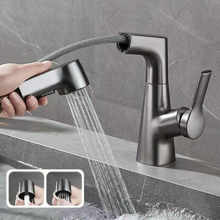Bathroom Faucet with Pull Out Sprayer