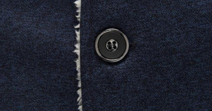 Trench Coat for Men, Classic Mens Wool Trench Coat with Buttoned Closure – image 8