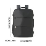 Tuzwa Business Laptop Backpack with RFID Protection – Water-Resistant Work & Travel Backpack with Multiple Compartments, Hidden Pocket & Padded Straps