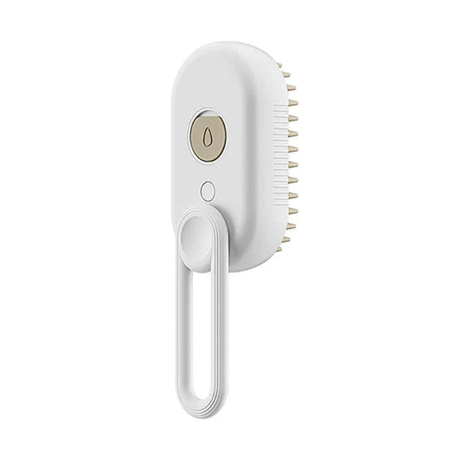 Cat Brush with Steam for Shedding, Cat Grooming Tool with Soft Silicone Bristles