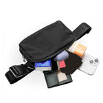 Tuzwa Water-Resistant Waist Bag – Adjustable Fanny Pack with Spacious Storage, Lightweight Belt Bag for Travel, Gym & Everyday Use