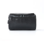Tuzwa Leather Cosmetic Bag – Water-Repellent Travel Makeup & Toiletry Organizer with Zipper Pocket, Spacious Storage