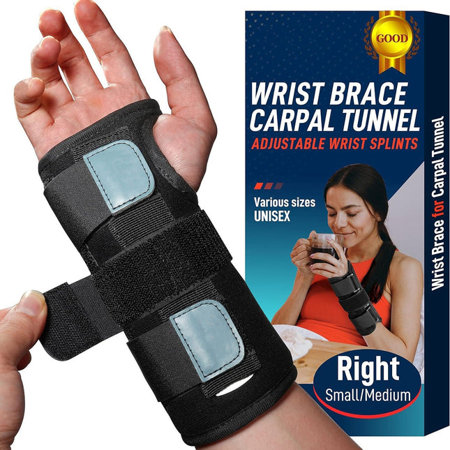 Wrist Brace for Sprain and Carpal Tunnel with Aluminum Stay