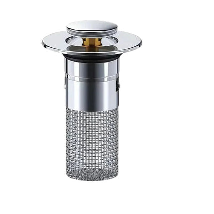 Odor Isolation Sink Stopper | Pop-Up Drain Stopper with Strainer | Effortless Cleaning for a Fresh Bathroom or Kitchen 0